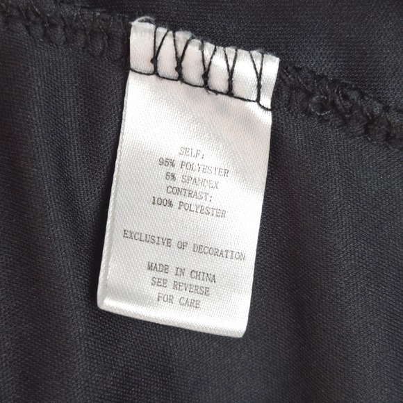 Womens Top Medium Black Floral Lace Fairy Ruffle Whimsigoth Romantic Feminine - Picture 6 of 8